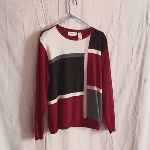 Plus size colorblock sweater